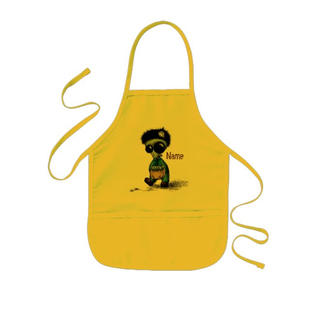 Apron Child's Craft Kids Painting Cooking Named (Front)