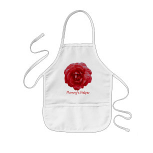Apron - Child's - "Mummy's Helper" - Red Red Rose
