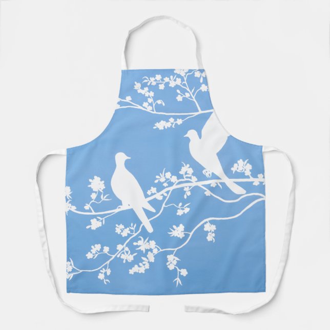 Apron - 'China Doves' (Front)