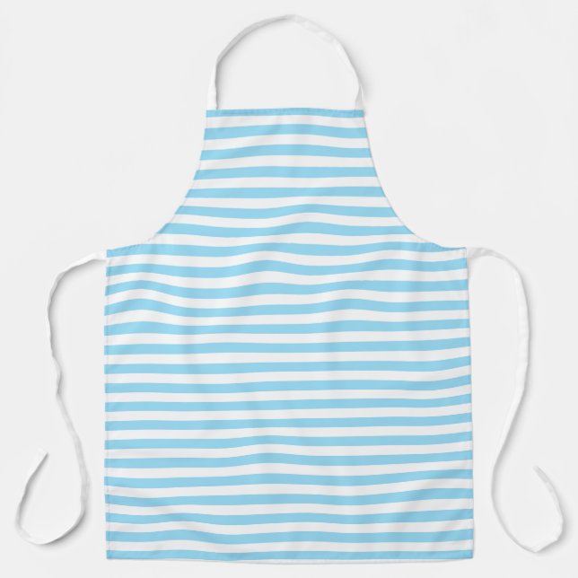 Apron Clearwater Stripe capri blue (Front)