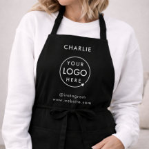 Apron Company Logo | Employee Staff Name Aprons