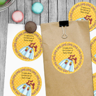 Apron Cookie Swap Sticker