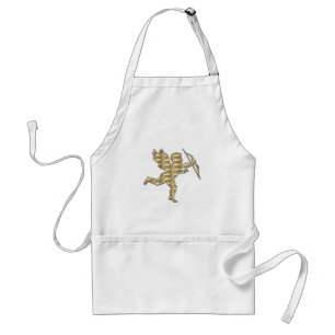 Apron Cupid Gold Ribbed