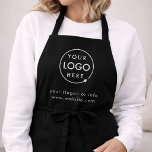 Apron Custom Logo Upload | Business Branded Aprons<br><div class="desc">Create a custom apron with your own logo, slogan, website, or business details using this clean modern design. Perfect for cafés, bakeries, salons, florists, makers, pop ups, market stalls, and small business owners, this personalised apron helps your branding look polished while keeping the design easy to read. The minimalist layout...</div>