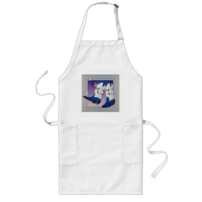 Apron - Electric Slide Cowboy Boots (Front)