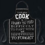 Apron for husband father kitchen chef black men<br><div class="desc">Great quote for a great cook.</div>