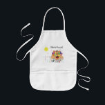 Apron for Kids Personalize<br><div class="desc">Apron for Kids. Great personalized gift for Hanukkah, birthday, and everyday! Choose your favorite font style, size, color and wording. "Shmutz" means "a little mess" in yiddish. (Yep! Kids do that!:)</div>