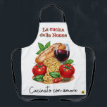 Apron for Nonna<br><div class="desc">Nonna (Grandma) will love wearing this apron reminding everyone it's her kitchen and she is in charge! Everything she makes is with love!</div>