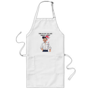 Apron Funny Coffee Spill Villain Origin Story