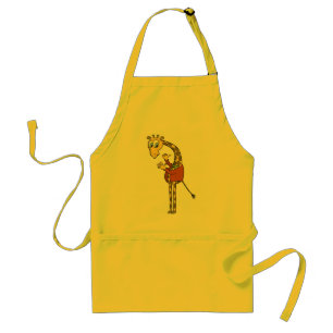 apron "funny giraffe" cartoon