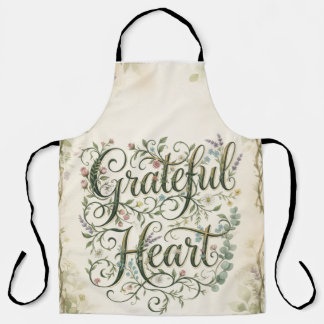 Apron - Grateful heart - SM. Med. Large
