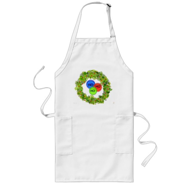 Apron - Holiday Wreath Ho Ho Ho (Front)