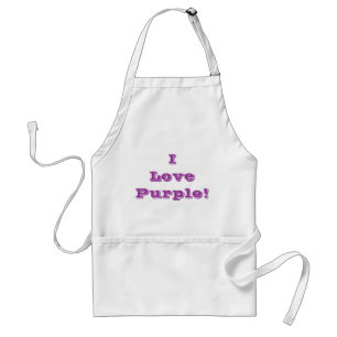 Apron I Love Purple