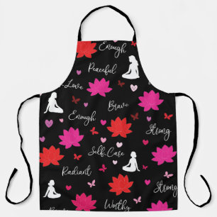 Apron Lotus Flower Self-Care Design