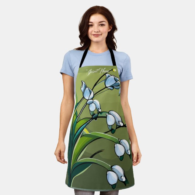 apron: Lovely Lily: A Delicate Dance of Springtime Apron (Worn)