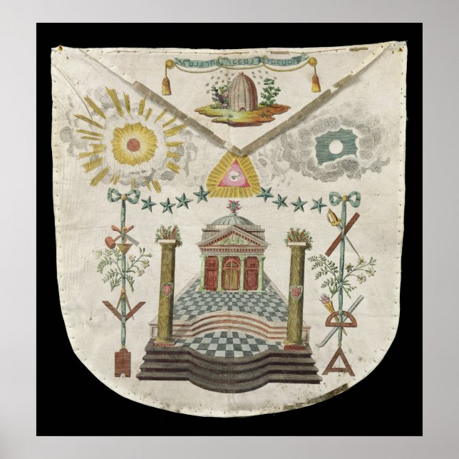 Apron of a Master of Saint-Julien Lodge in Poster (Front)