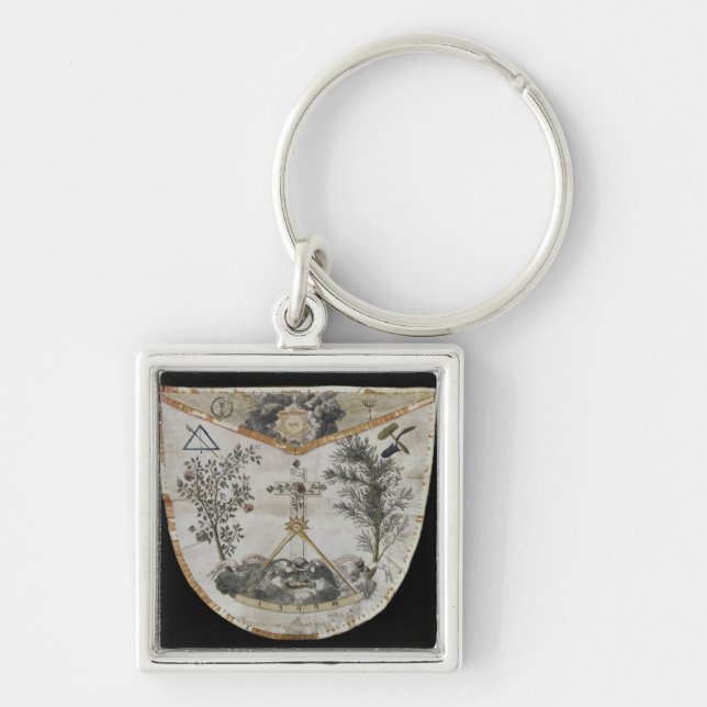 Apron of a Master of the Order of the Rose-Croix Key Ring (Front)