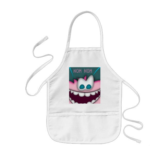 Apron Pink Pal NOM Customisable Cooking BBQ (Front)