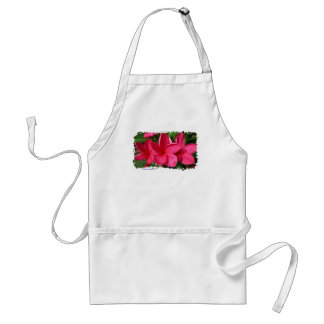 apron - pink plumerias