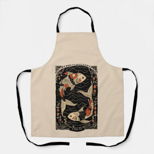 Apron Pisces Celestial Zodiac Art