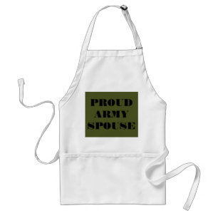 Apron Proud Army Spouse