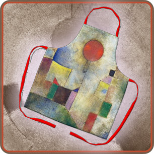 APRON - Red Balloon - An Abstract by Paul Klee