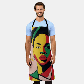 Apron showcasing vibrant patterns
