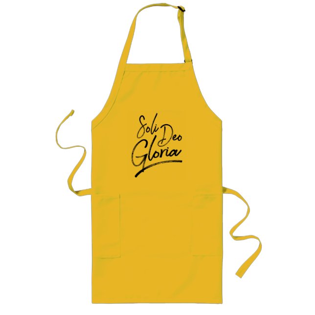 Apron Soli Deo Gloria for Reformation Day Cooks (Front)