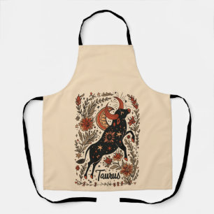 Apron Taurus Celestial Zodiac Art