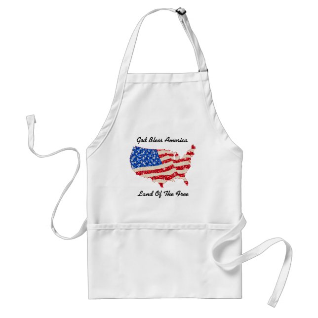 Apron USA Flag God Bless America (Front)