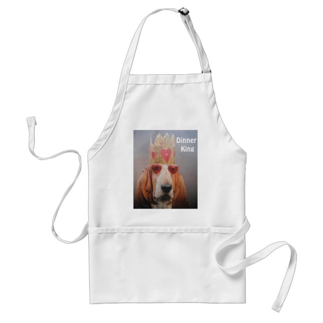 Apron With Basset Hound King (Front)