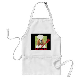 Apron with "Best Basset Dad " logo