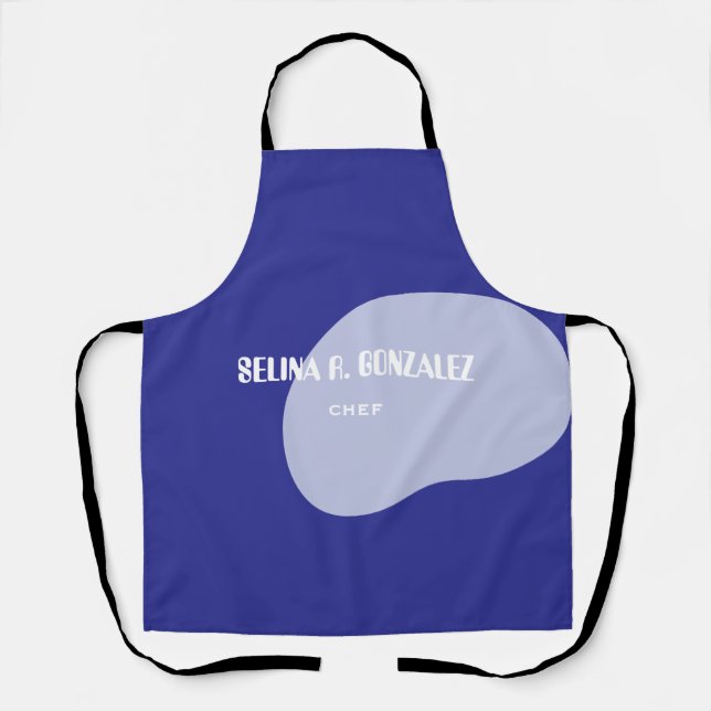 Apron with Blue Cool-Neutral Design (Front)