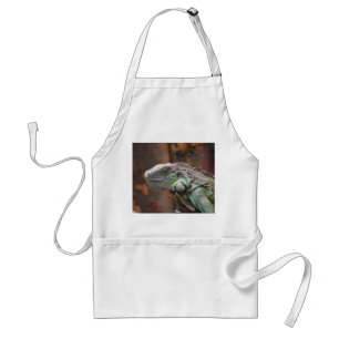 Apron  with colourful Iguana lizard