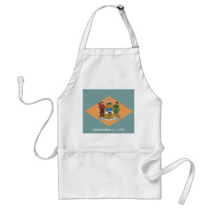 Apron with Flag of Delaware, U.S.A.