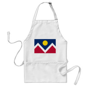 Apron with Flag of Denver, Colorado State, U.S.A.
