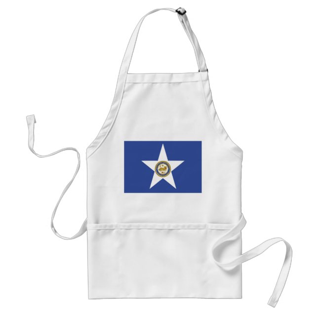 Apron with Flag of Houston City, USA (Front)