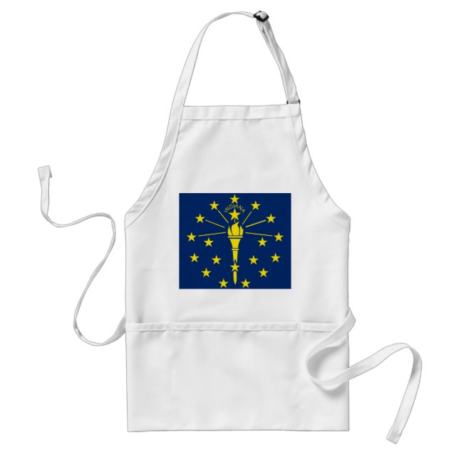 Apron with Flag of Indiana, U.S.A. (Front)