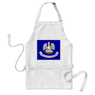 Apron with Flag of Louisiana, U.S.A.