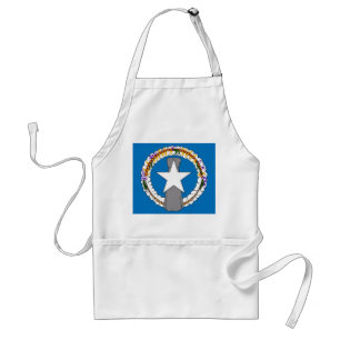 Apron with Flag of Northern Mariana Islands, U S A