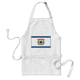 Apron with Flag of West Virginia, U.S.A.