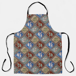 Apron with Gingko leaf print