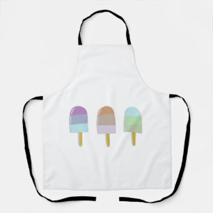 Apron with popsicle design- size medium