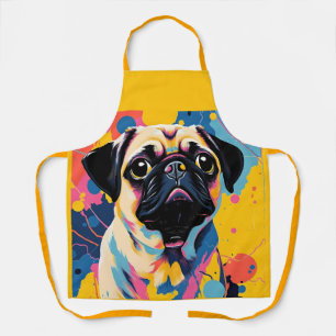 Apron with Pug
