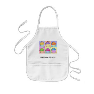 Aprons, Baby Bibs - Pop Art Cupcakes Kids Apron