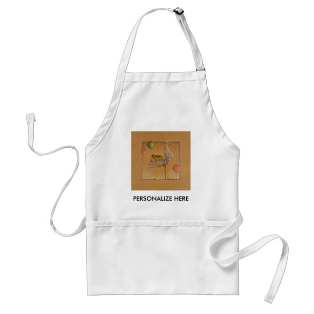 Aprons - Carousel Stork (Front)