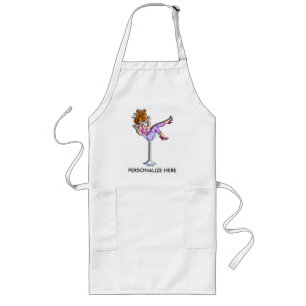 APRONS - Girl in a Martini Glass, Little Red