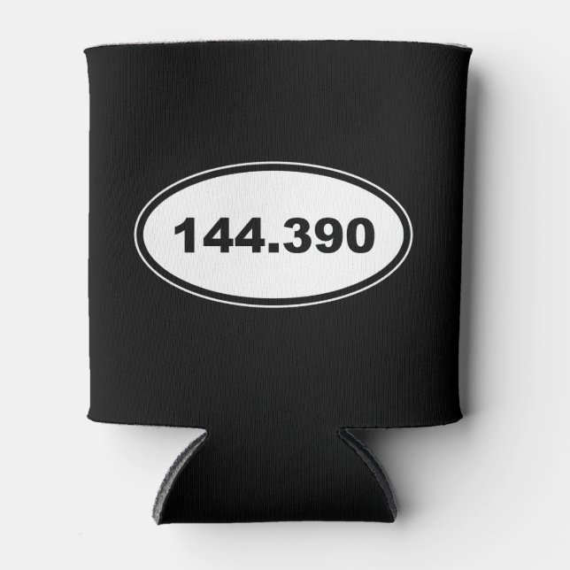 APRS Frequency 144.390 Amateur Ham Radio Can Cooler (Front)