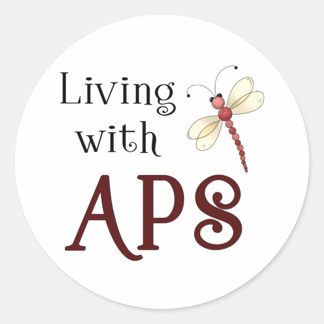 APS Awareness Items Classic Round Sticker (Front)