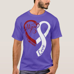 APS Disease Awareness Hople Love Heart Ribbon Happ T-Shirt